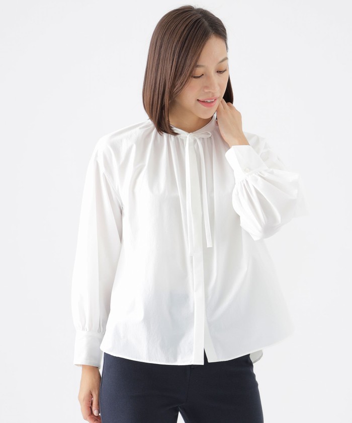 TRANS WORK トランスワーク (9AR) 無地 シャツ 長袖 美品】【TRANS WORK】リブ編み 長袖シャツ サイズ9AR ワイン