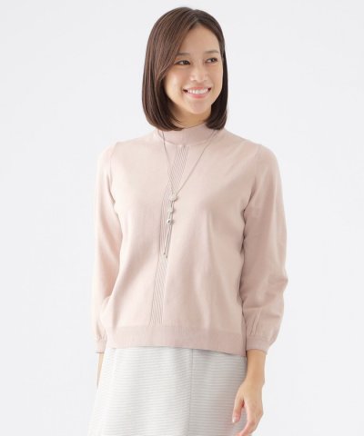 【STORY掲載】【ウォッシャブル】オータムコンフォートストレッチハイネックプル