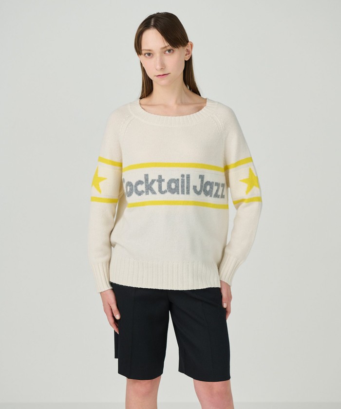 GRACECONTINENTAL カシミヤレタードトップ キナリ 36 GRACECONTINENTAL カシミヤレタードトップ キナリ 36