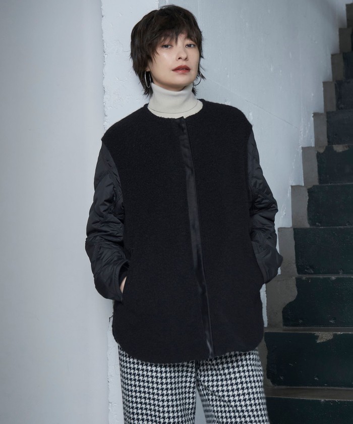 iCBアイシービー【9】sheer  poplin ブルゾン ブラック系｜ブルゾン｜ICB(アイシービー)｜阪急百貨店公式通販