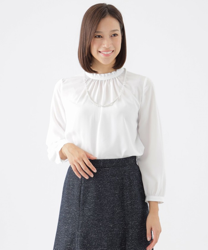 【TRANCE WORK】(44) コットン 花柄 レース ニットシャツ M｜シャツ・ブラウス｜TRANS WORK(トランスワーク)｜阪急百貨店
