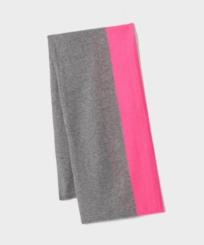 カシミヤバイカラーストール