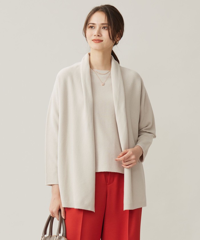 新品！大きいサイズ 自由区 ジユウク カーディガン 46 ウォッシャブル 新品！大きいサイズ 自由区 ジユウク カーディガン 46