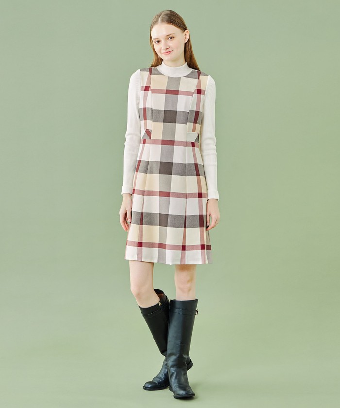 WEB限定】クレストブリッジチェッククロッシングビエラニット