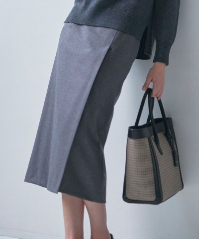 【Precious掲載】サキソニーストレッチ　スカート