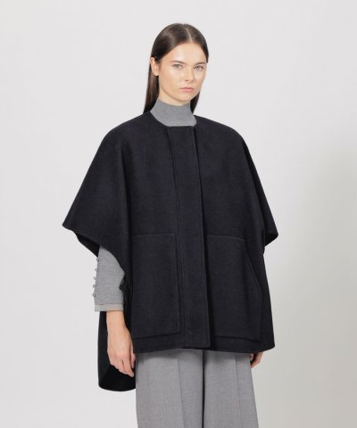 ライトウールリバー ポンチョコート