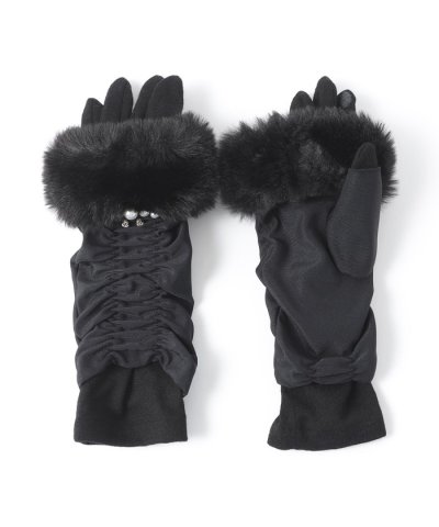 フェイクファーコンビ 3WAYグローブ