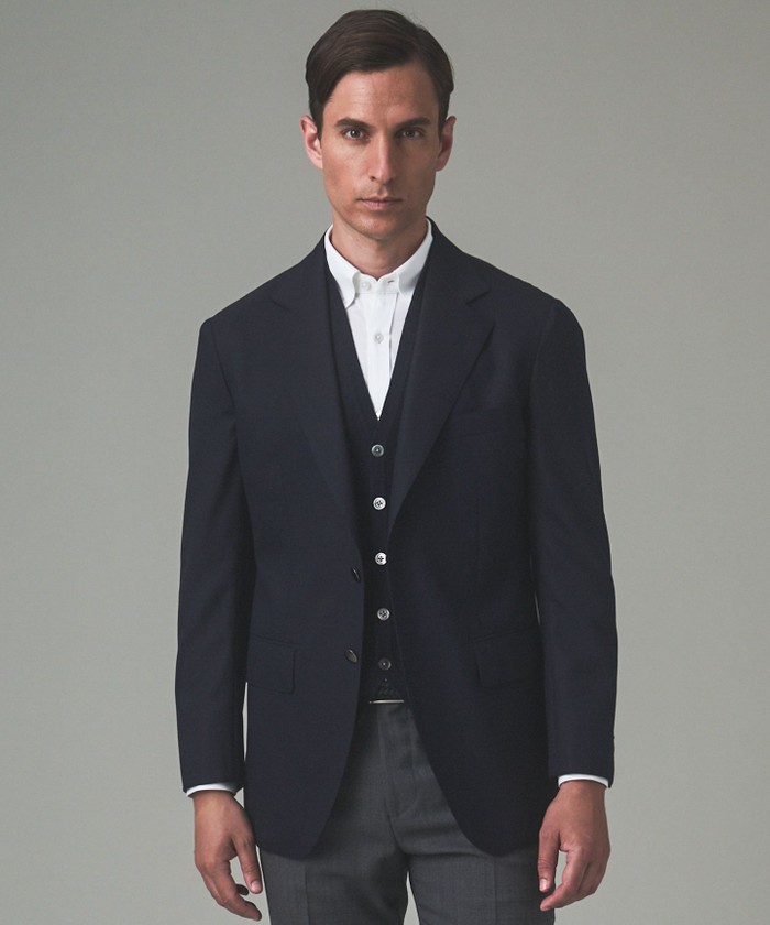 ほぼ通年仕様【Super130'S】オリジナル定番 ホップサックブレザー