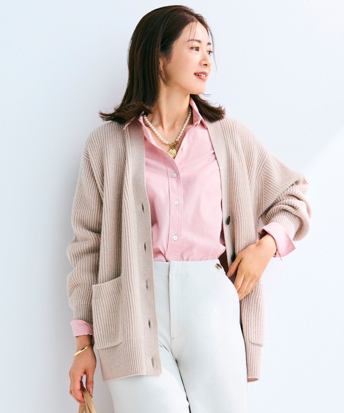 洗える】カシミヤブレンド ニット カーディガン(506952563)｜阪急