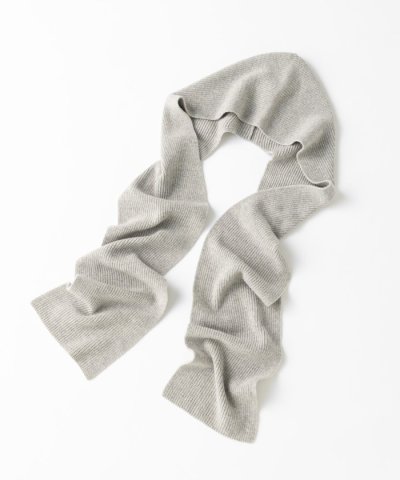 【洗える】カシミヤブレンド フーディ ストール