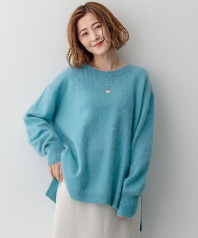 ウールカシミヤシャギー ニット