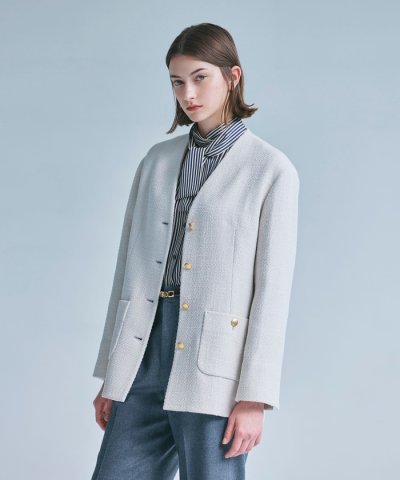 【Precious掲載】ソフトウールツイード　ジャケット