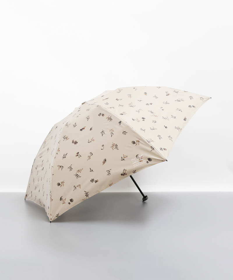 JILLSTUART(雑貨) ジル スチュアート JILL STUART フルーツ柄プリント晴雨兼用傘(折りた キャメル ONESIZE/FREE JILLSTUART(雑貨) ジル スチュアート JILL STUART フルーツ柄プリント晴雨兼用傘(折りた キャメル ONESIZE/FREE