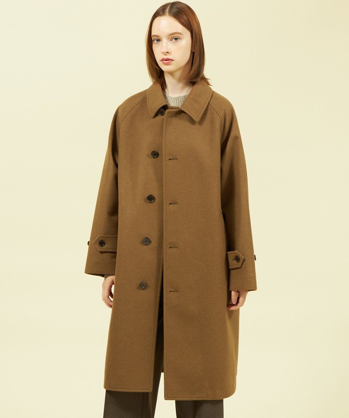 マッキントッシュ ベージュ トレンチコート Autumn & Winter 25 men model ROXBURGH color ECRU×BROWN×BLACK