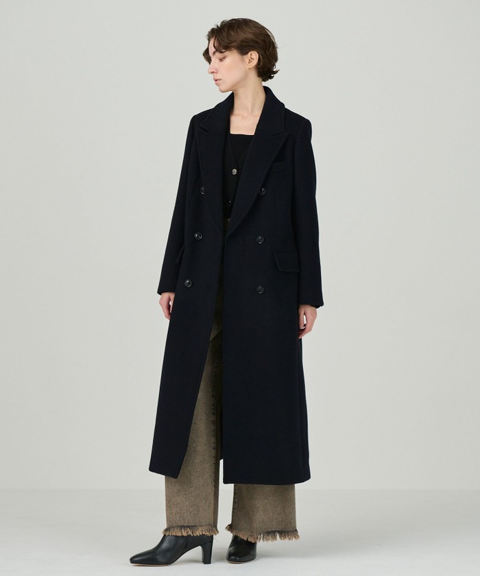 GRACE CONTINENTALウールコート(36サイズ/黒)美品 GRACE CONTINENTAL◇コート/36/ウール/BLK