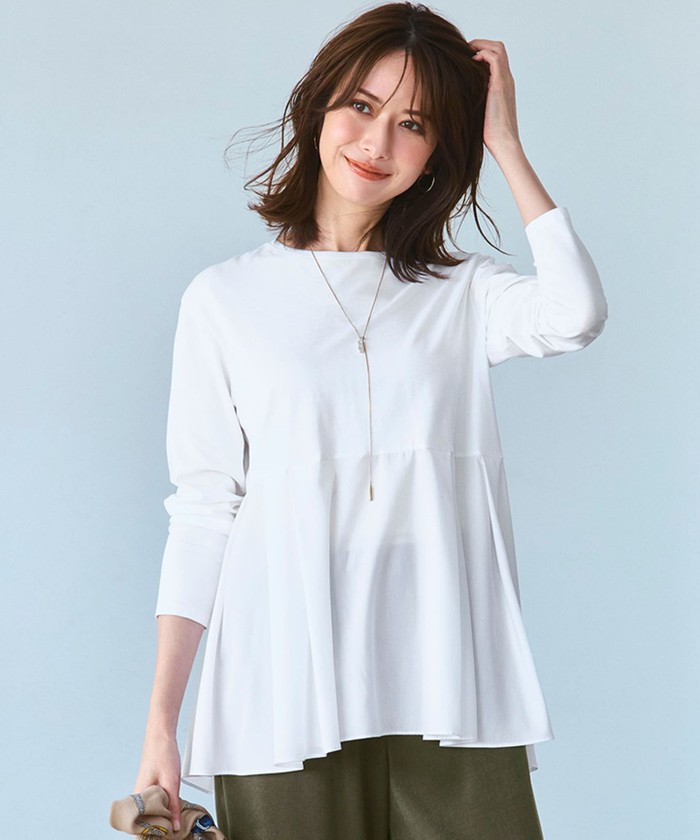 ホワイト系｜カットソー・Tシャツ｜23区 (Lサイズ)(ニジュウサンク L