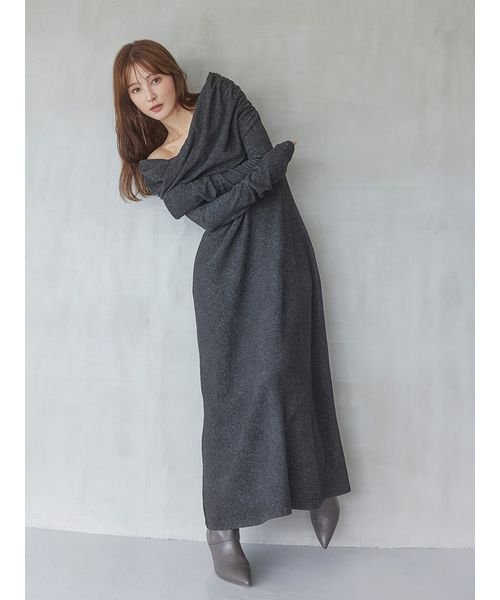 ブラッシュドカットオフショルワンピース(506983388)｜阪急百貨店公式  