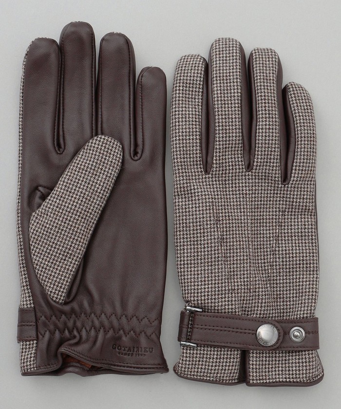 FUGA レザー手袋 ジッパー部パイソン切替　即完売品 楽天市場】指先ボア2重構造で、極寒に負けない！冬用 牛革 ミトン