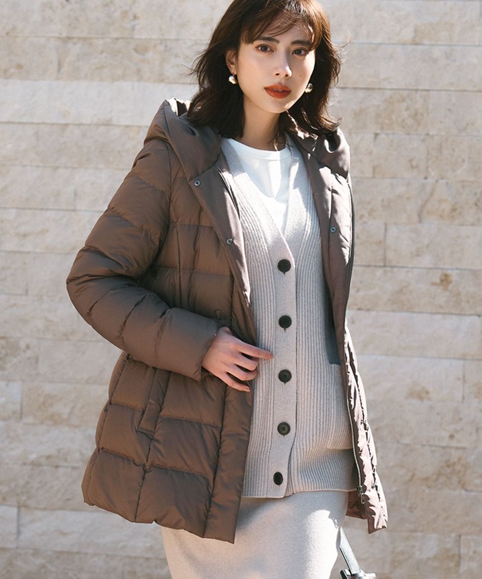 VERY掲載/新色追加】シレータフタ ミドル丈 ダウンコート(505747301