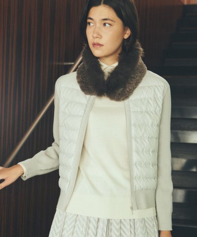 【ウォッシャブル】ダウンコンビニットブルゾン