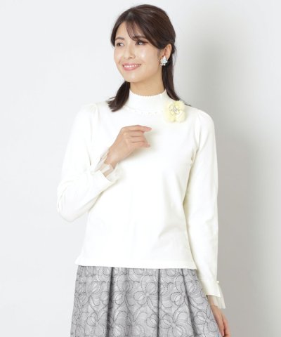 レーヨンポリエステル プルオーバーニット