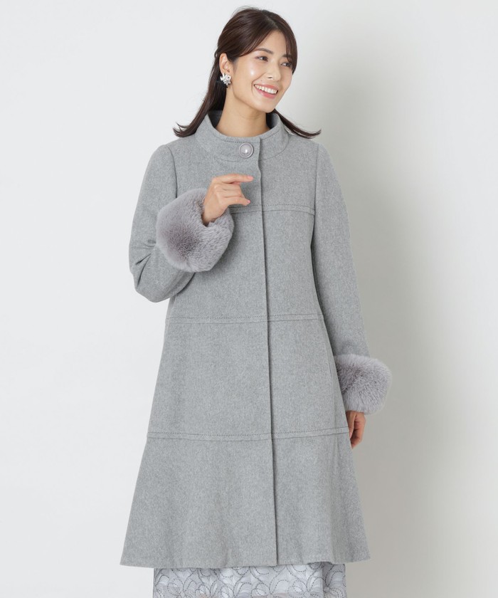 TO BE CHIC ウールビーバースタンドアウェーカラーコート／サンプル ウールビーバー スタンドアウェーカラーコート(506966589)｜阪急百貨店