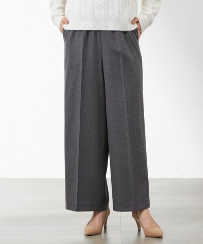 ハイカウントフラノワイドストレートパンツ