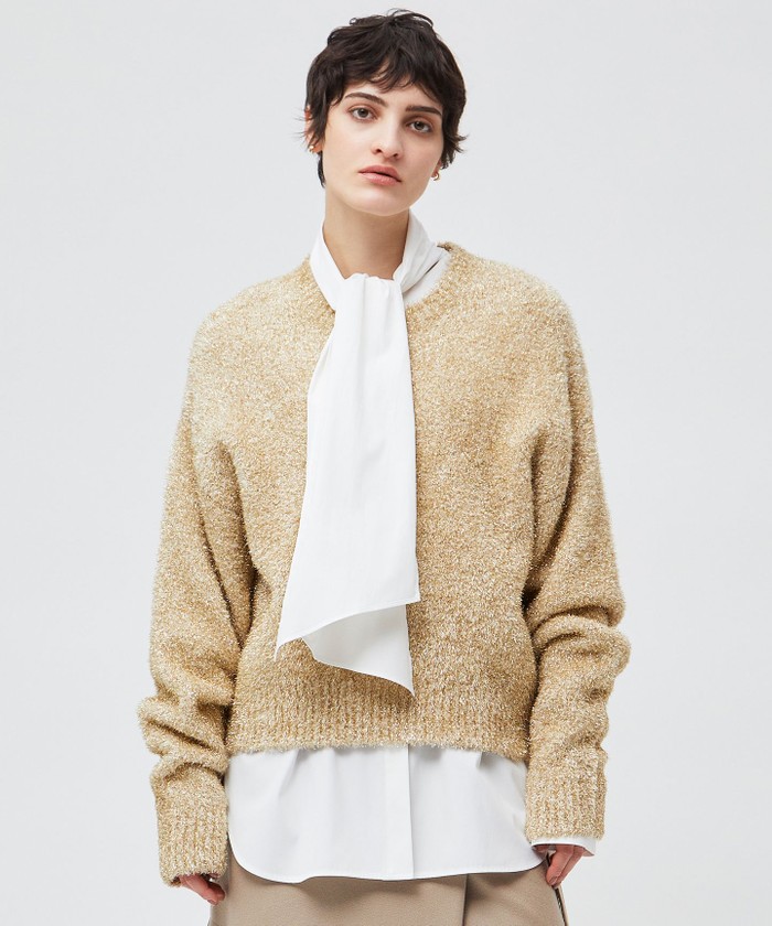 BEIGE 【洗える・eclat 2.3月号掲載】CROIX / コットンボウタイブラウス WHITE 2 BEIGE 【洗える・eclat 2.3月号掲載】CROIX / コットンボウタイブラウス WHITE 2