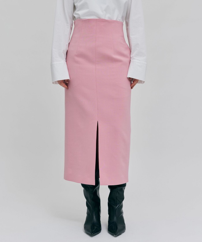 BEIGE 【Precious 2月号掲載】LAC / 2WAYストレッチIラインスカート PINK 32