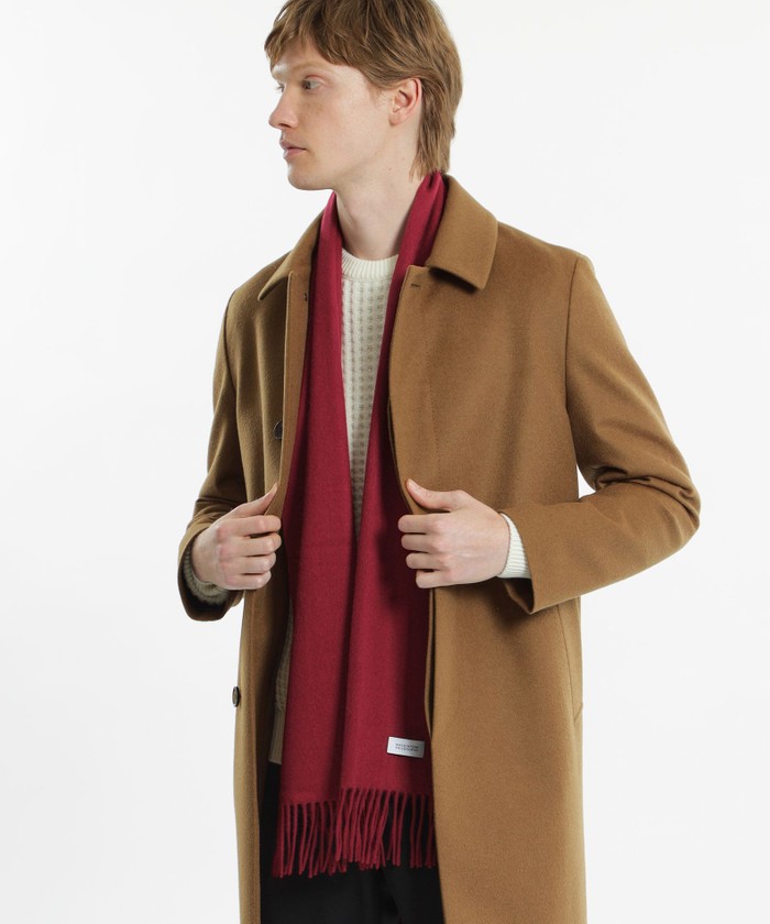 ウォッシャブルカシミヤ ソリッドマフラー(506660910)｜HANKYU MEN'S