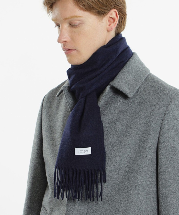 【美品】マッキントッシュ　ウールマフラー MACKINTOSH PHILOSOPHY マフラー ストール 「WEB限定」ウール100