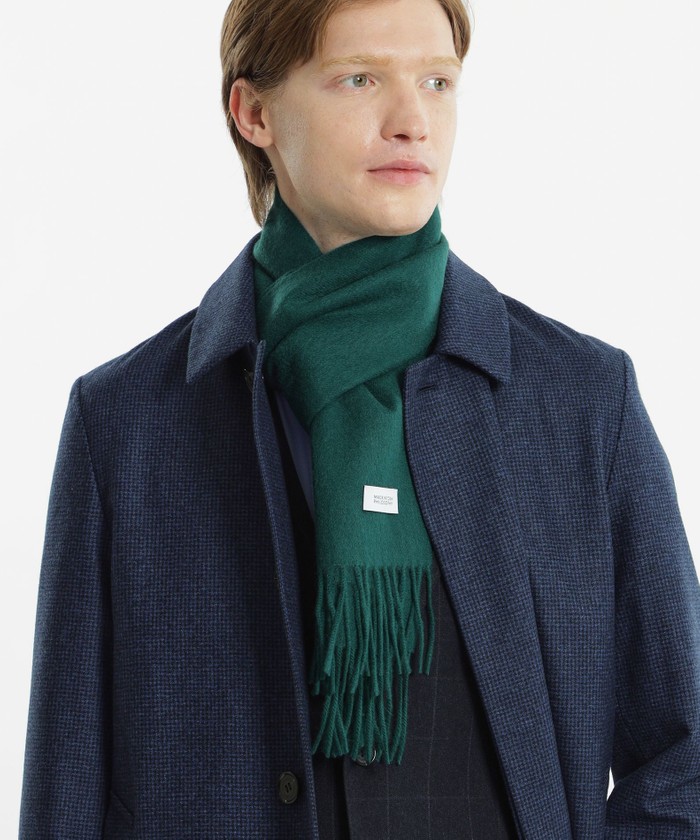 ウォッシャブルカシミヤ ソリッドマフラー(506660910)｜HANKYU MEN'S