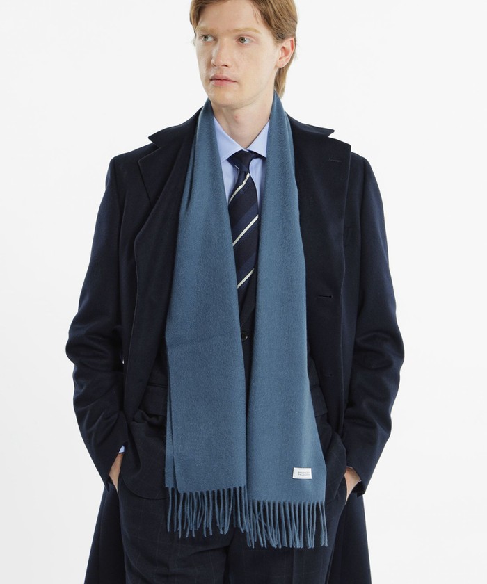 ウォッシャブルカシミヤ ソリッドマフラー(506660910)｜HANKYU MEN'S