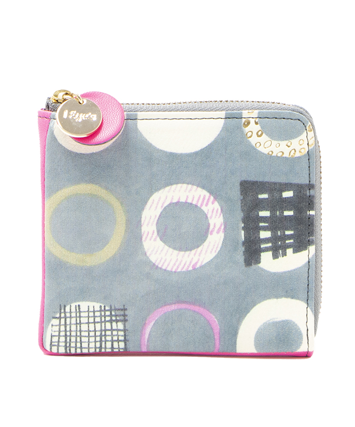 IEye's ワッカ(WAKKA) Lファスナーコインケース グレー F IEye's ワッカ(WAKKA) Lファスナーコインケース グレー F