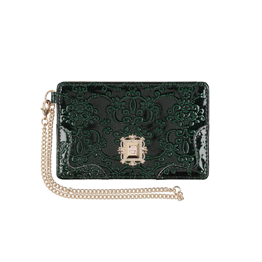 ANNASUI(バッグ) ルーミー パスケース グリーン F ANNASUI(バッグ) ルーミー パスケース グリーン F