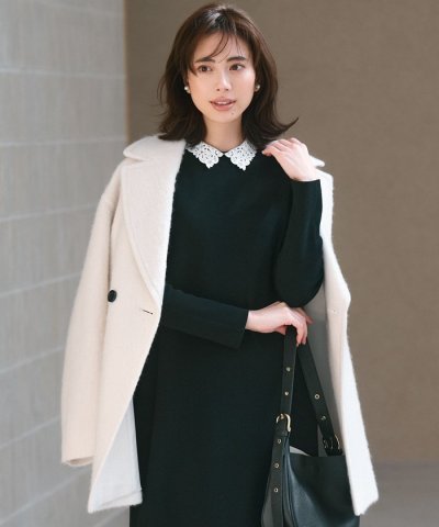 【Oggi1月号掲載】ループカットシャギー コート