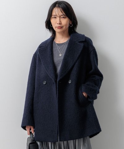 【Oggi1月号掲載】ループカットシャギー コート