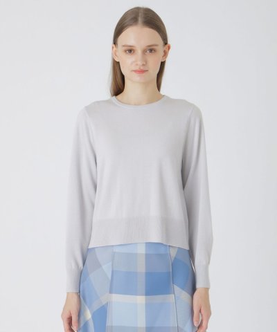 ウォッシャブルウールクルーネックプルオーバー