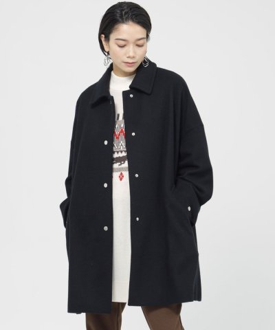 【カタログ掲載品】ウールスーパービーバーステンカラーコート