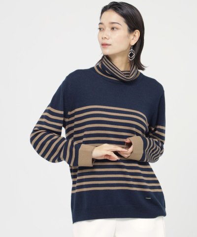 【カタログ掲載品】【ウォッシャブル】ダブルタートルネックプルオーバーニット