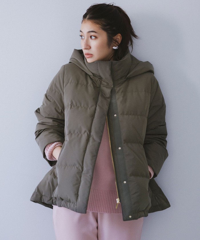 【極美品】LE CIEL BLEU ハイネックダウンジャケット ジップアップ 冬 ダウン・中綿｜自由区 (Lサイズ)(ジユウクエル)｜阪急百貨店公式