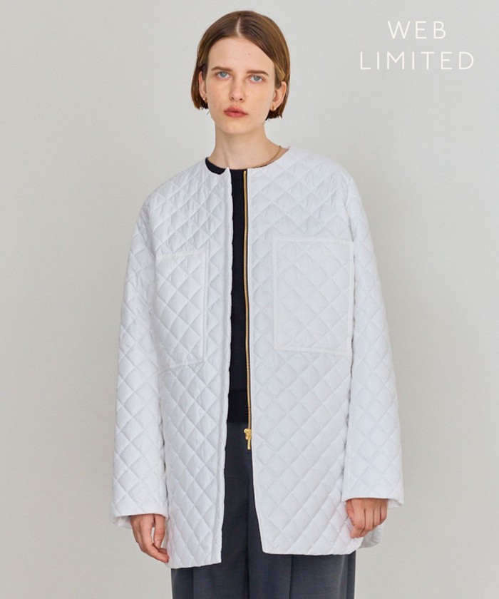 BEIGE 【WEB限定・洗える】COINTET / 中綿キルティングコート ECRU 6 BEIGE 【WEB限定・洗える】COINTET / 中綿キルティングコート ECRU 6