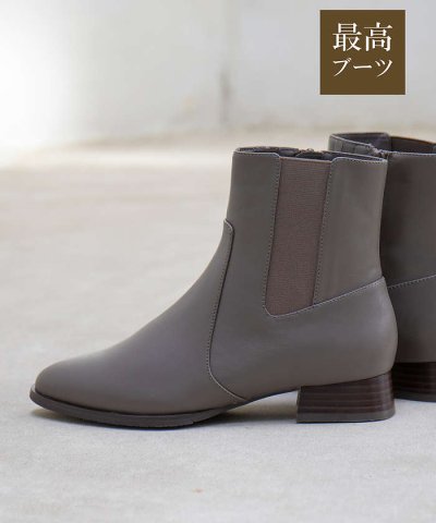 【最高ブーツ/ 3cmヒール】ラウンドトゥショートブーツ