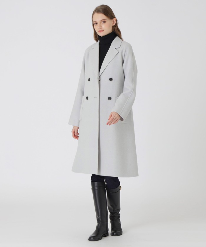 美品✨ クレストブリッジチェックダブルフェイスロングコート　36 リバーシブル 1100955B0486109002?$VS_1500$