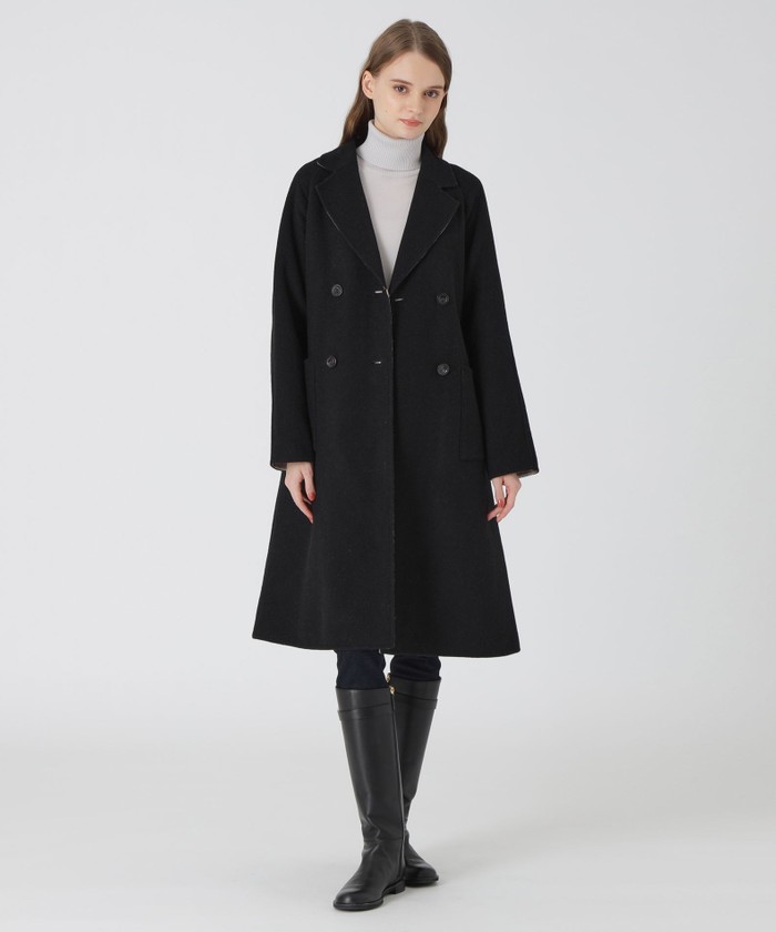 美品✨ クレストブリッジチェックダブルフェイスロングコート　36 リバーシブル 1100955B0486109002?$VS_1500$