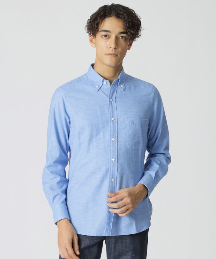 メランジカラーツイルシャツ(506896078)｜HANKYU MEN'S / 阪急メンズ
