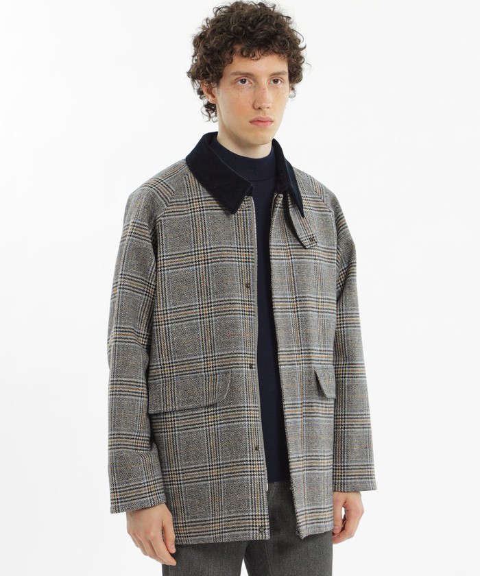 WEB&一部店舗限定】MOON チェック ショートラグランアウター(506456504