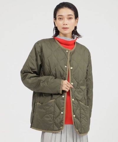 【防風性】【ウォッシャブル】キルティングダウンジャケット