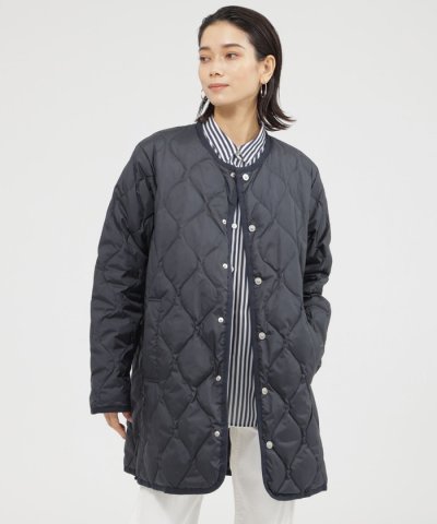 【防風性】【ウォッシャブル】キルティングダウンコート