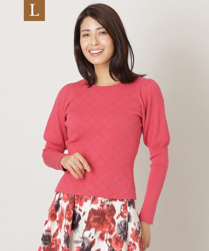 ピンク系｜ニット・セーター｜TO BE CHIC(Lサイズ)(トゥー ビー シック